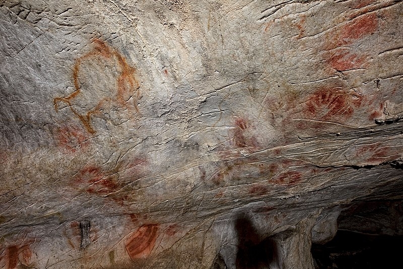Drawings from the El Castillo caves in Spain