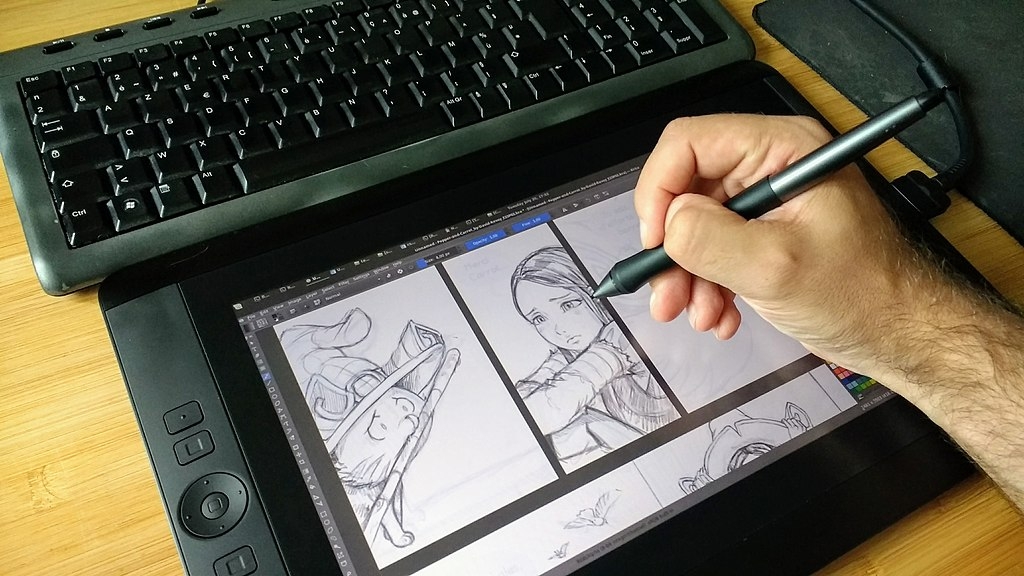Drawing on a tablet