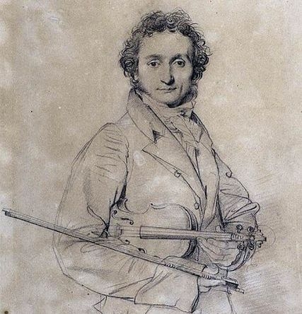 Portrait of the Violinist Niccolò Paganini by Ingres