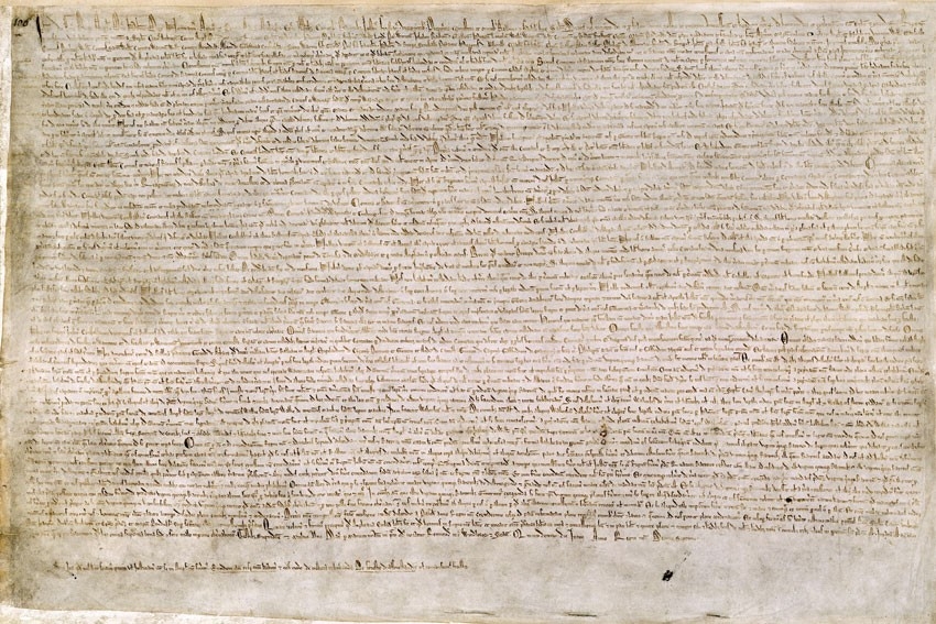 The original Magna Carta of 1215