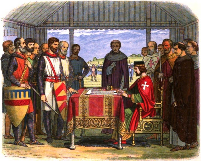 King John signs the original Magna Carta