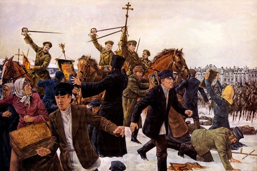 Soldiers turn on protesters on Bloody Sunday.