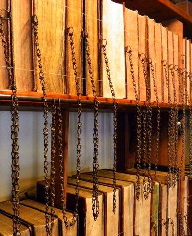 The chained library at Wimborne Minster