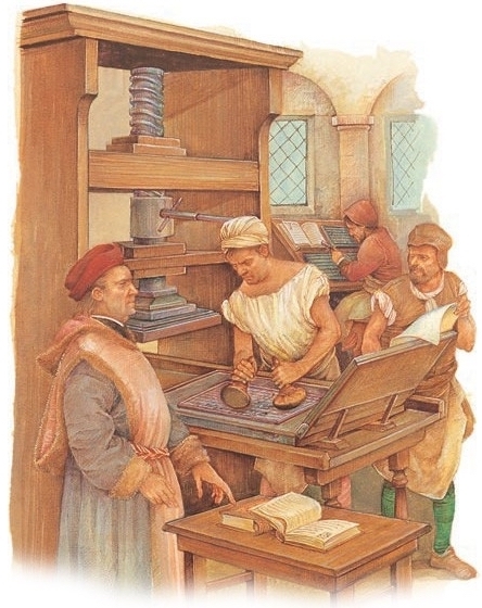 Gutenberg and his printing press