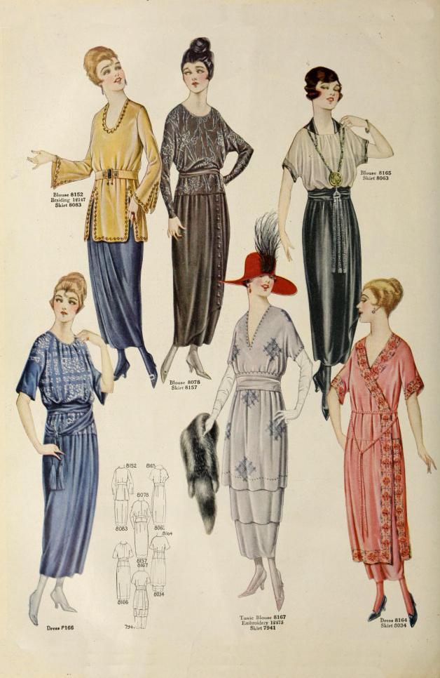 Women's dress styles in the 1920s