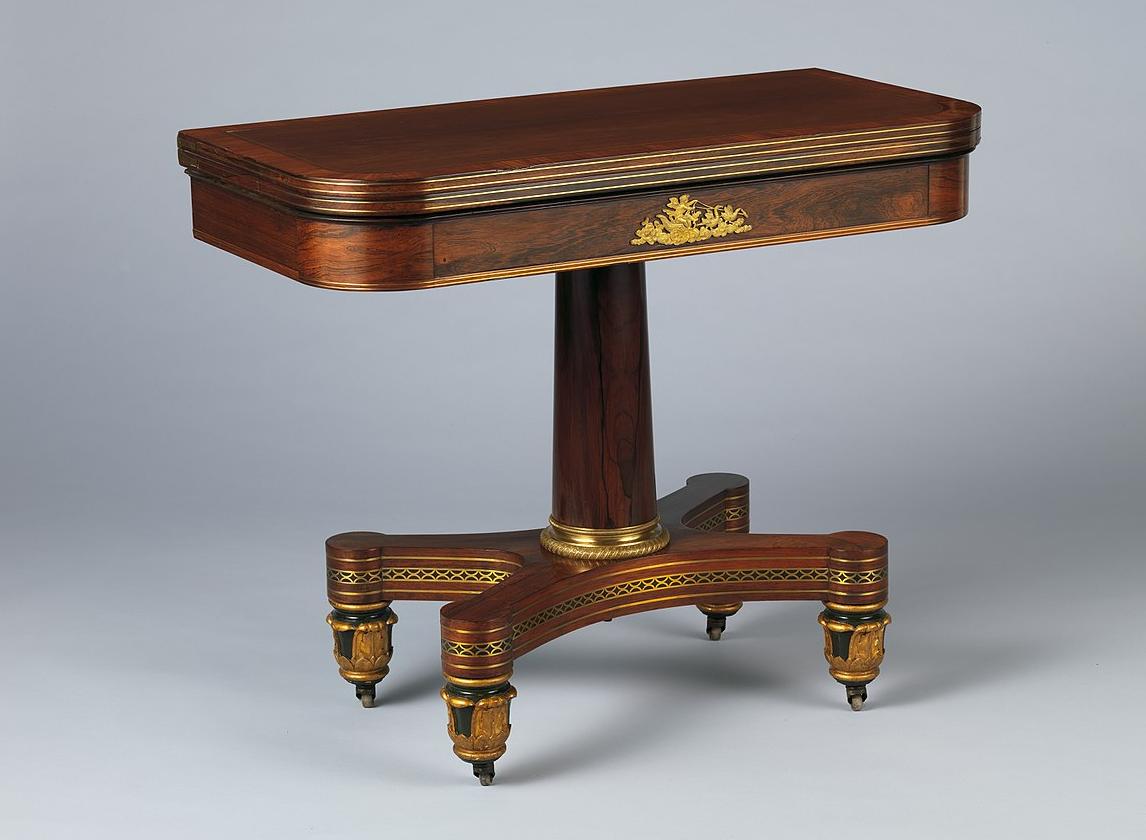 A Scottish card table from around 1825