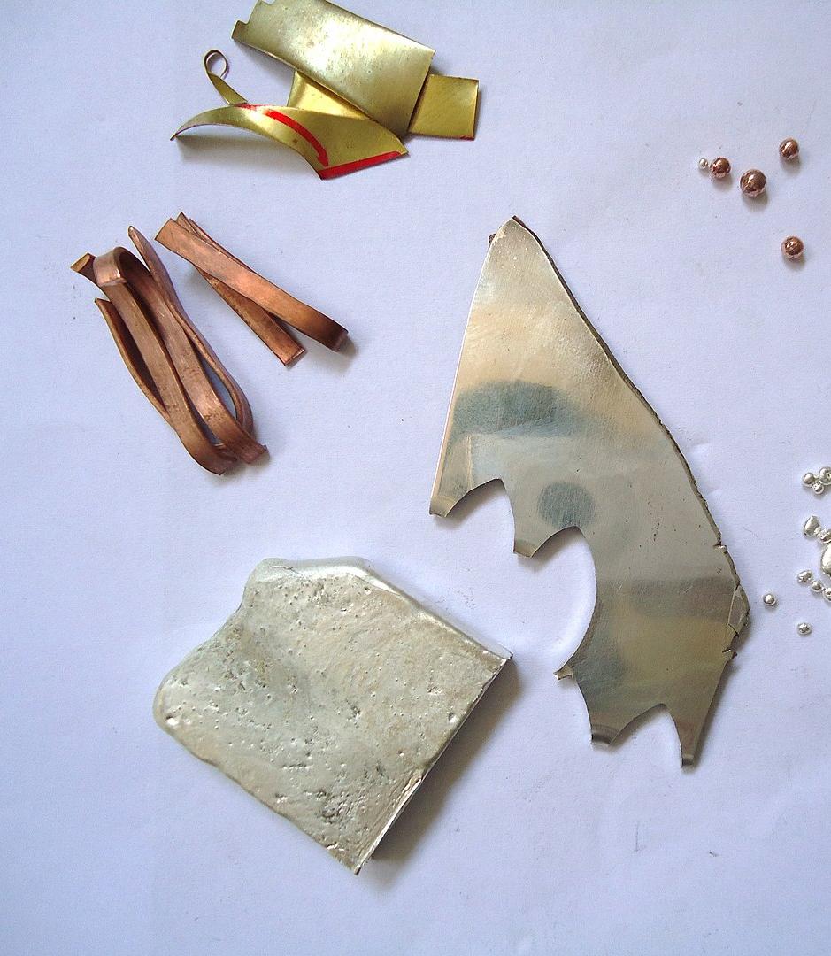 Metals used for making jewellery