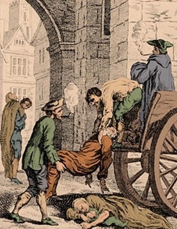 A victim of the the Great Plague, 1665