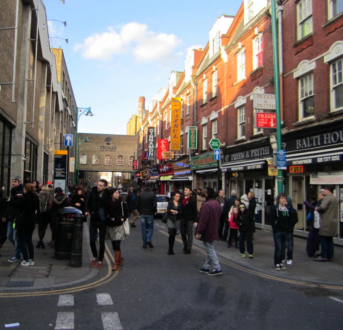 Brick Lane, in the East End of London