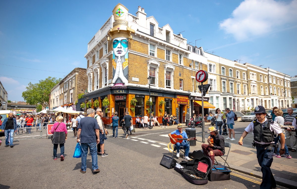 Street scene, Notting Hill, west London