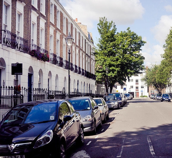 Barnsbury Street, Islington, a gentrified area