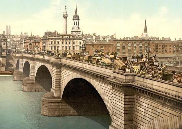 London Bridge in the 19th century