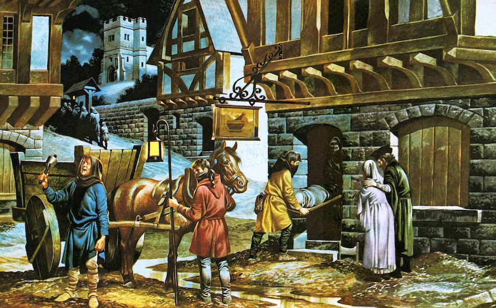 The Black Death comes to an English town