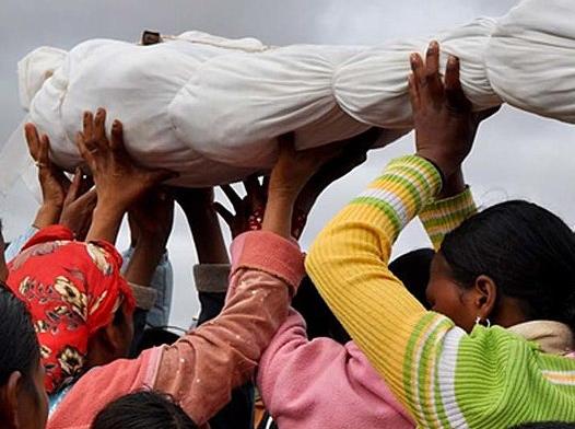 Scene during the plague epidemic of 2017 in Madagascar
