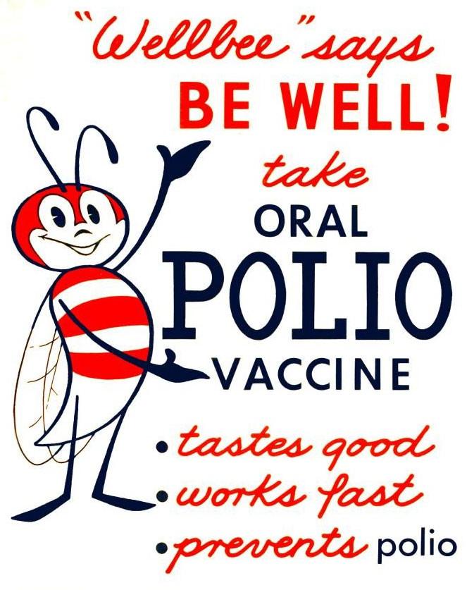 A 1963 poster encourages polio vaccination