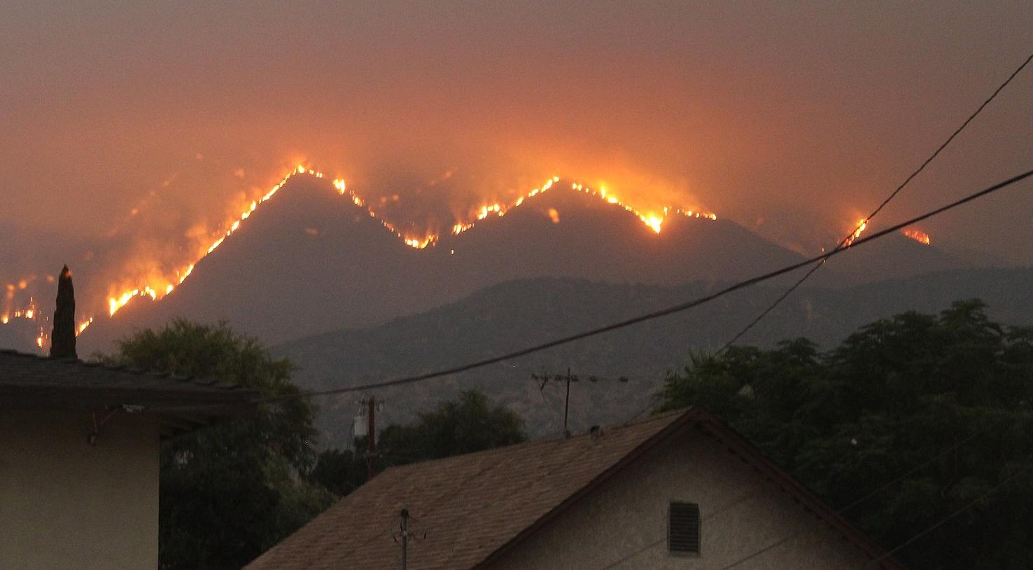 A view of the Bobcat Fire, California, September 2020
