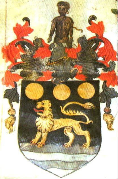 Arms of Sir John Hawkins, slave trader