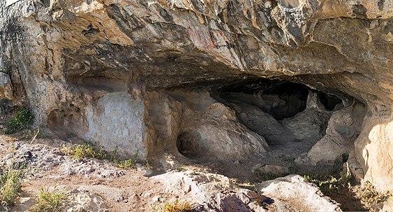 The cave on the Greek island of Salamis where Euripides is said to have lived