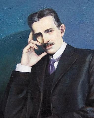 Portrait of Nikola Tesla