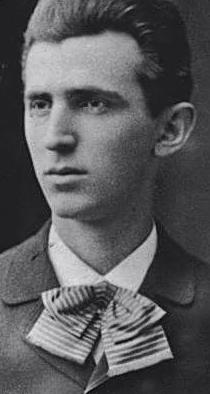 Nikola Tesla in around 1879, aged 23