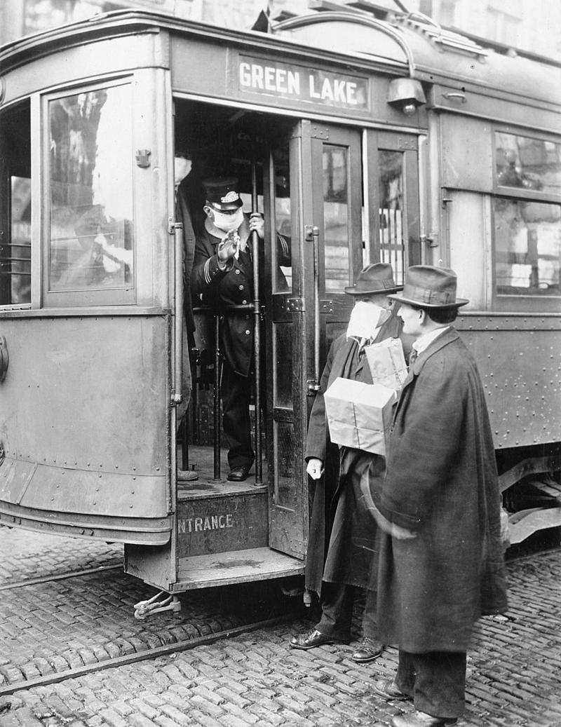 Passenger not allowed aboard a tram without a mask
