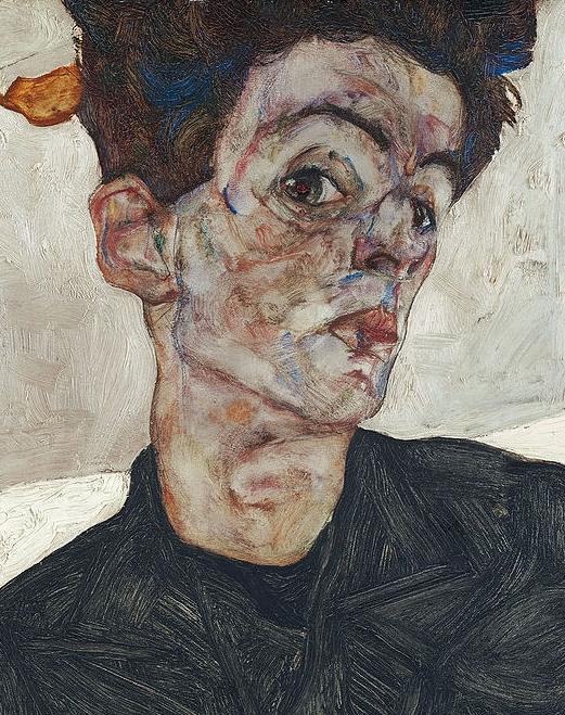 Austrian painter Egon Schiele, who died from Spanish flu