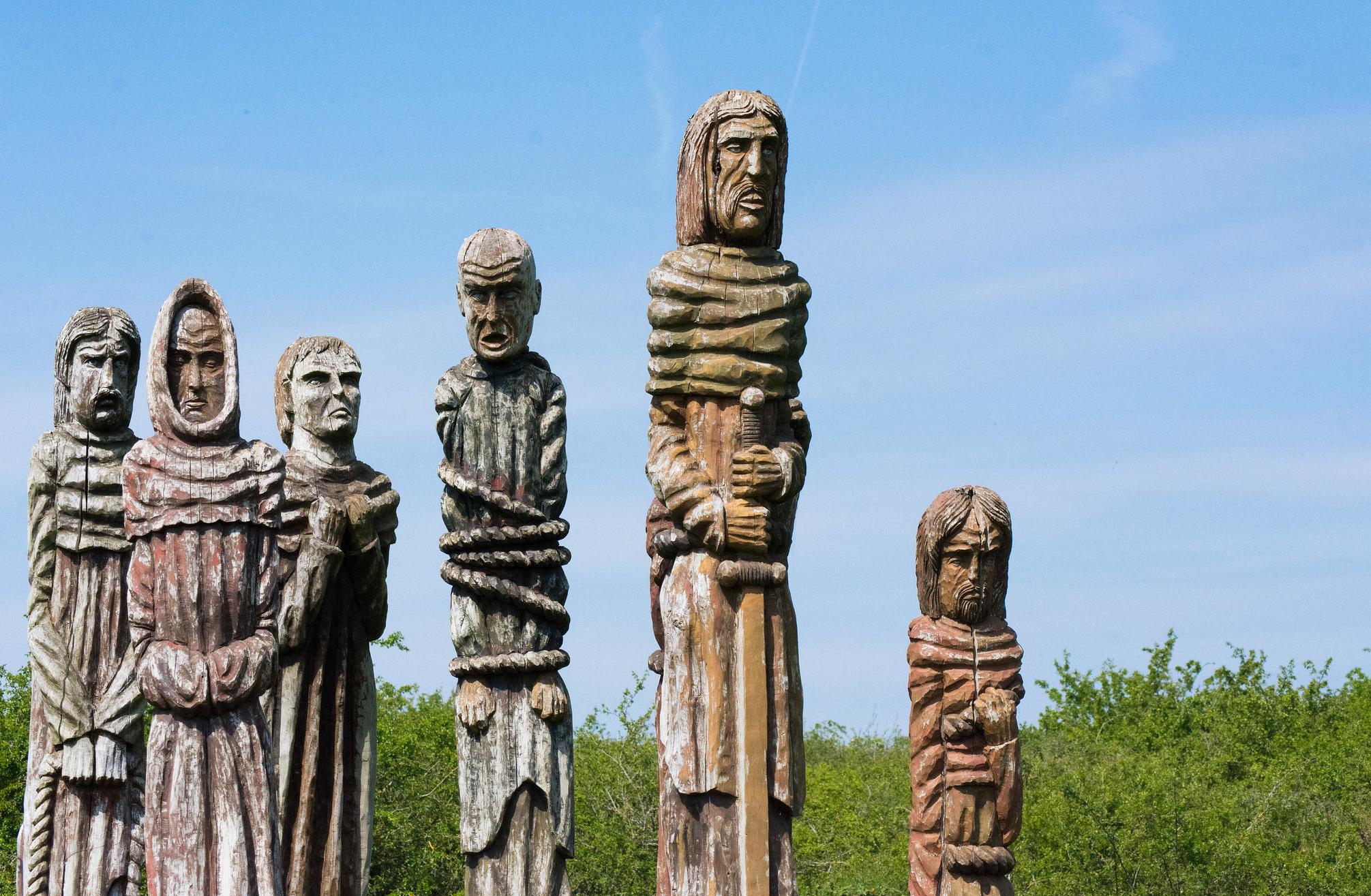 "After the Revolt", a sculpture of Wat Tyler and the rebels
