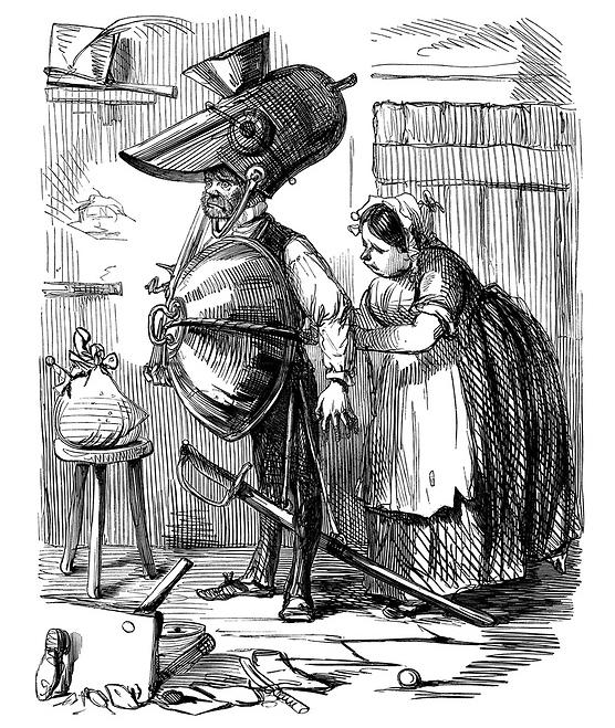 A cartoon about the Physical Force Chartists