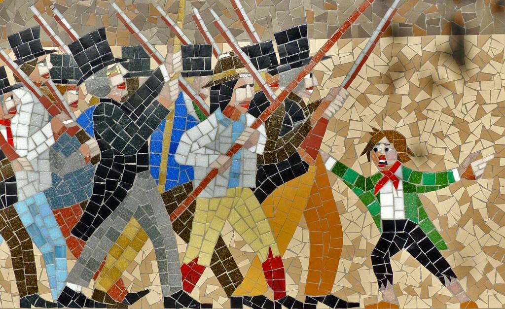 Mosaic of the Newport Uprising, 4th November 1839