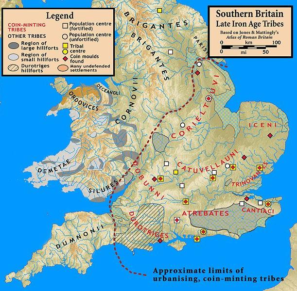 A map of the tribes of Iron Age Britain