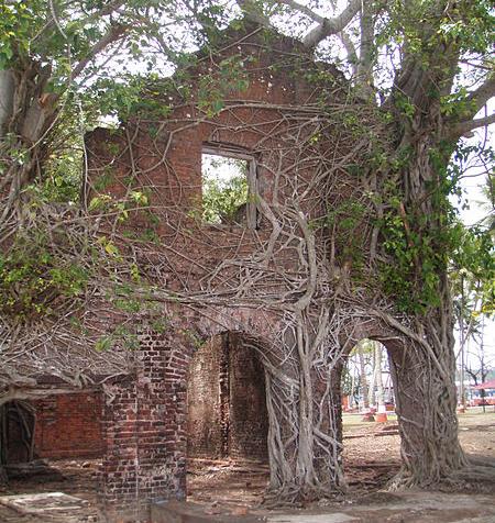 Ruins of the jail on Viper Island, Andamans