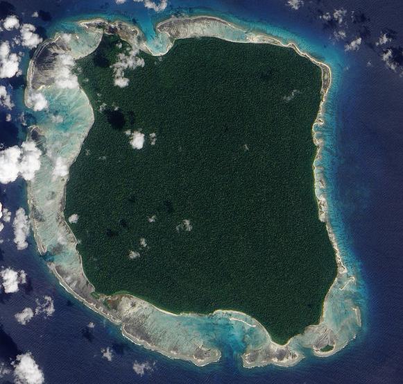 Satellite photo of North Sentinel Island