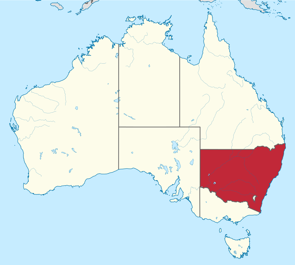 Location of New South Wales