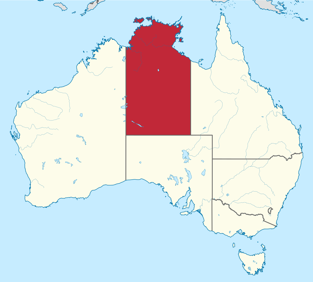 Location of Northern Territory