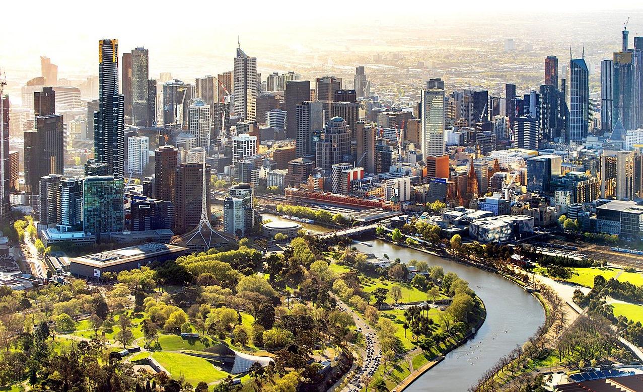 Melbourne's city centre skyscrapers