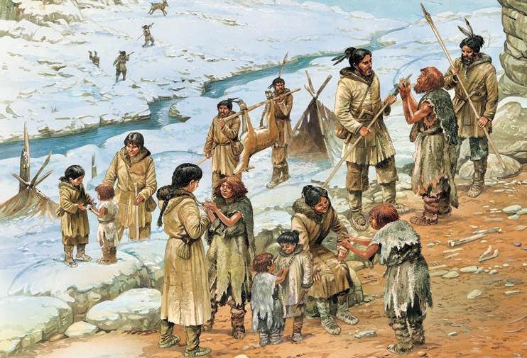 Neanderthals and modern Homo sapiens meet in peace