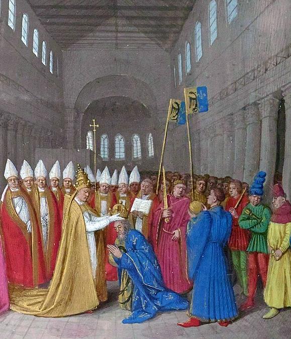 Charlemagne is crowned emperor, 800.