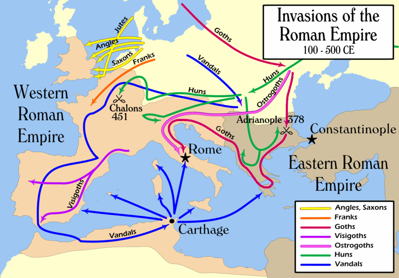 Barbarian invasions of the Roman Empire