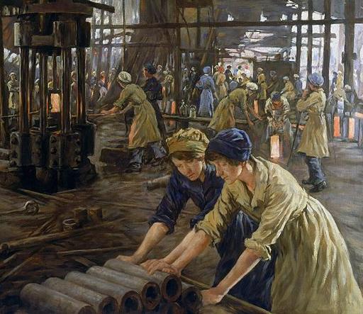 Women steelworkers during World War I