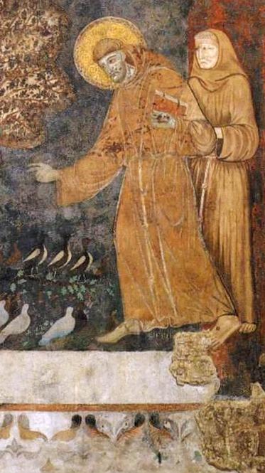 St Francis preaching to the birds