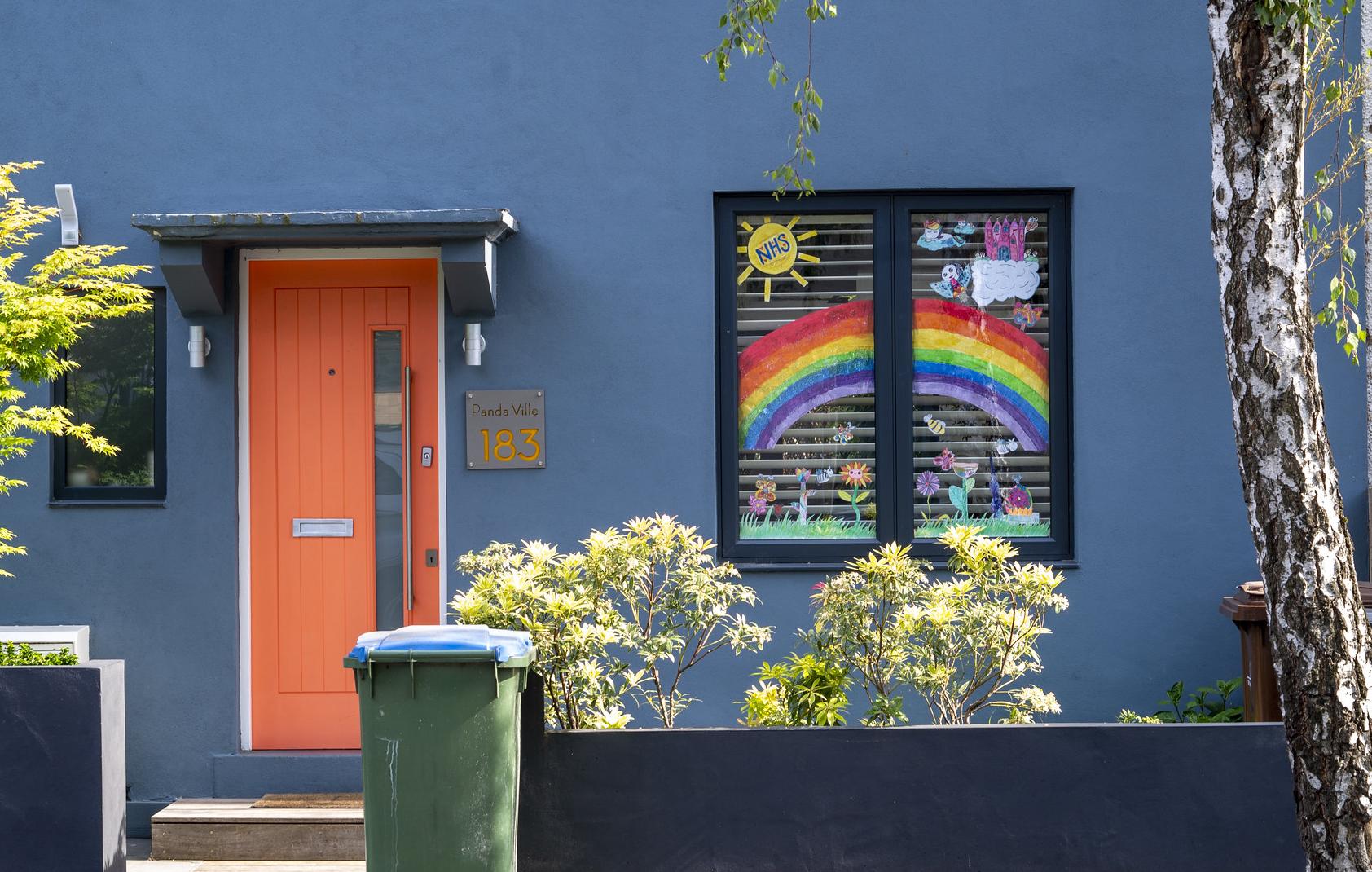 Pictures of rainbows appeared in windows around the world during March 2020