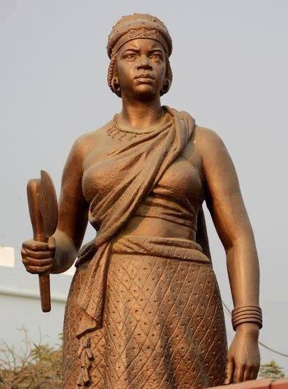 A statue of Queen Nzinga in Luanda, Angola today