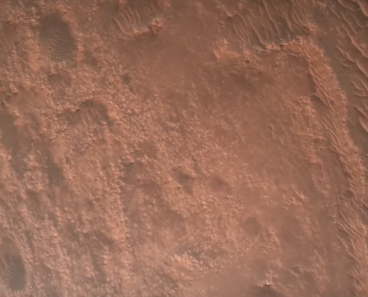 Perseverance's descent and touchdown on Mars