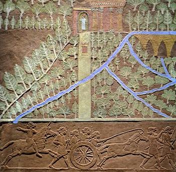 Irrigation canals at Nineveh, ancient Assyria