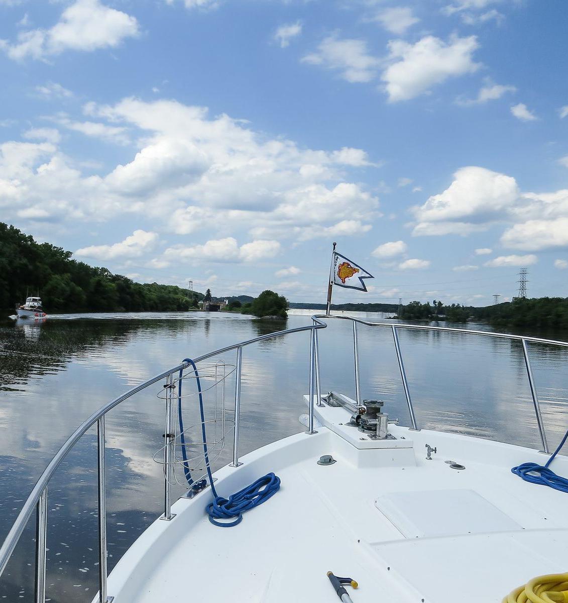 Boating along the Erie Canal, part of the Great Loop