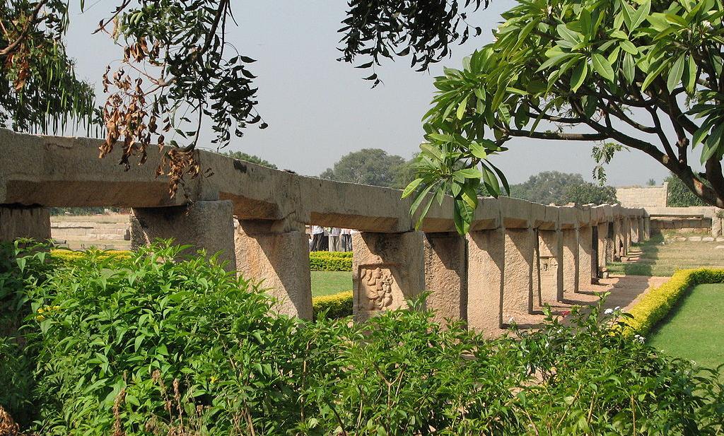 Ancient aqueduct at Hampi, Karnataka, India