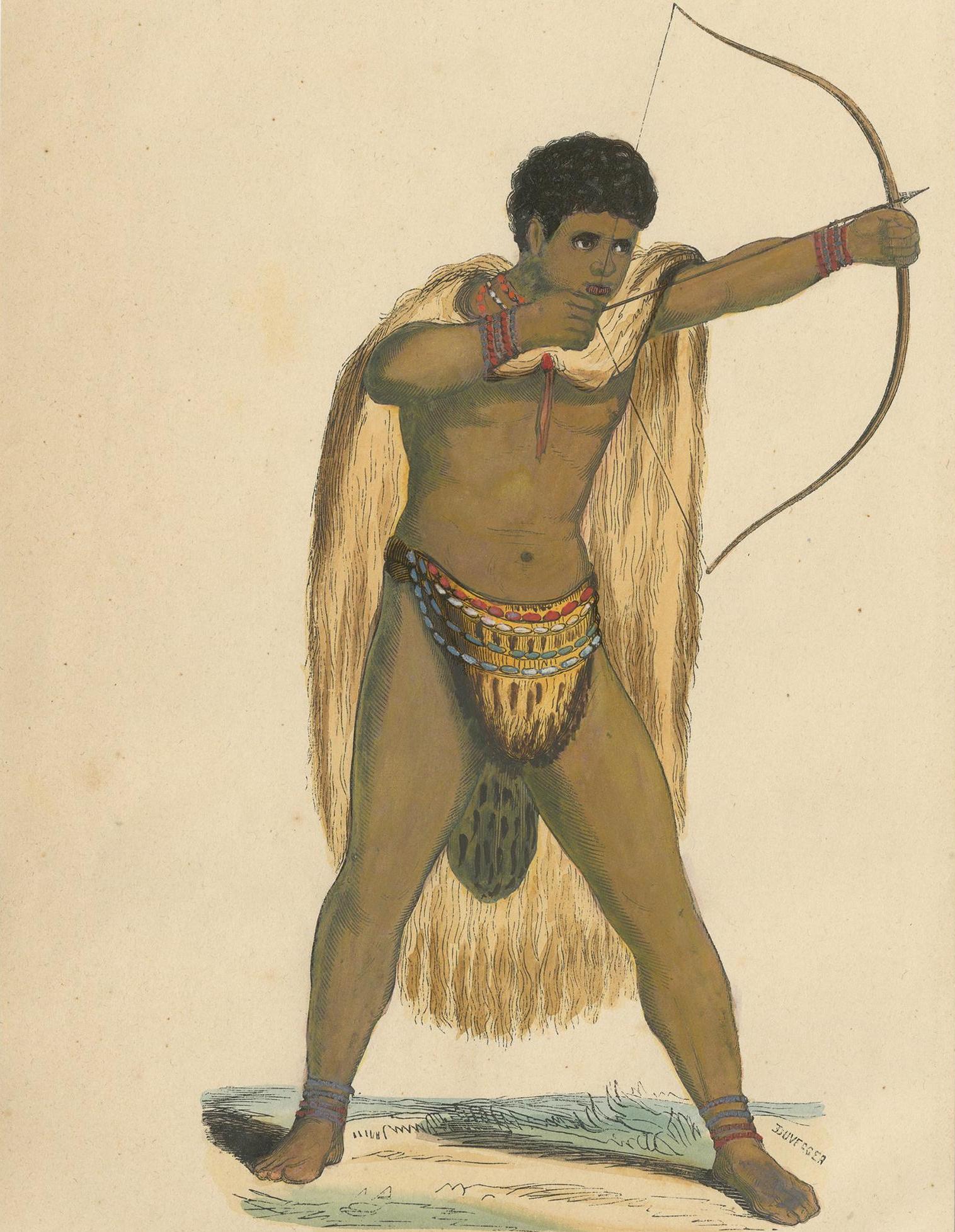 A Khoikhoi warrior