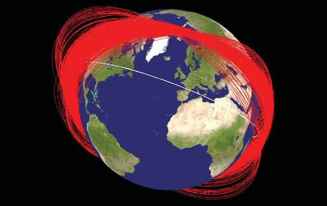 Orbital paths of Fengyun-1C debris a month after its destruction