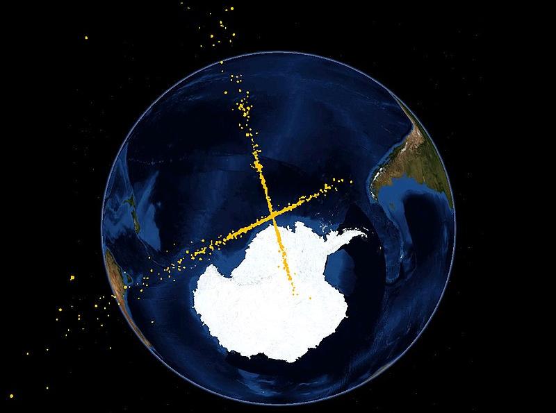 Collision between Iridium-33 and Kosmos 225: the debris field