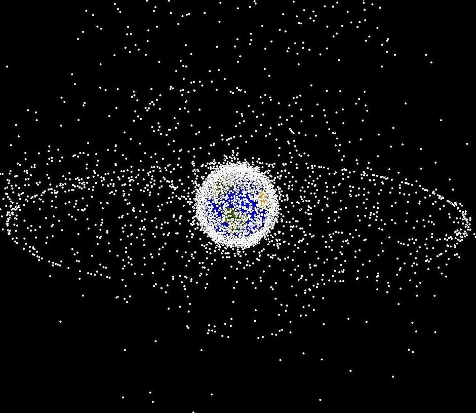 Debris objects in Earth orbit that are currently being tracked